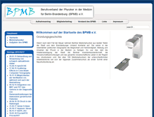 Tablet Screenshot of bpmb.org